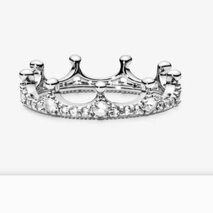 PANDORA Sparkling Crown Silver with CZ Ring